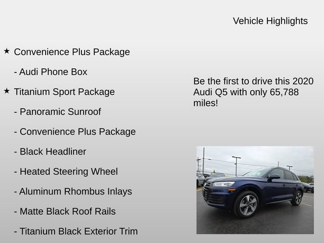 Used 2020 Audi Q5 2.0T Premium w/ Titanium Sport Package AWD/4WD image 7