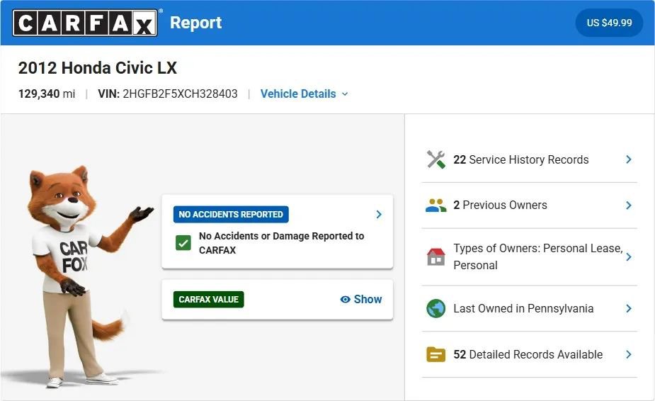 Used 2012 Honda Civic LX image 20