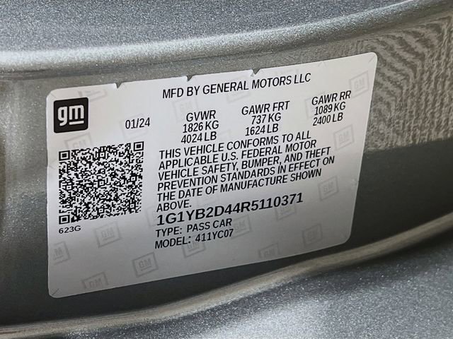 Used 2024 Chevrolet Corvette Stingray Preferred Cpe image 24