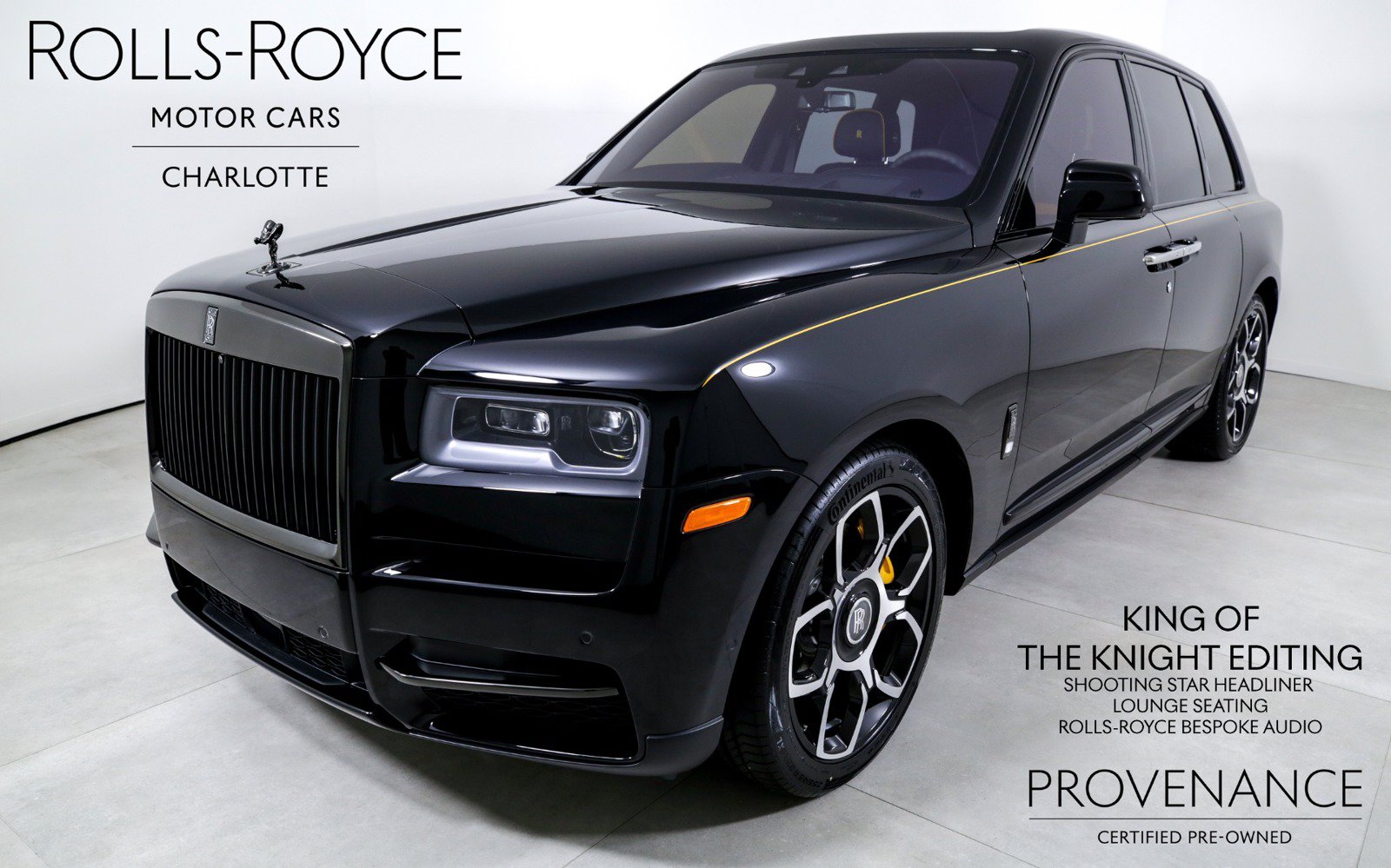 Certified 2024 Rolls-Royce Cullinan Black Badge w/ Dark Exterior Package