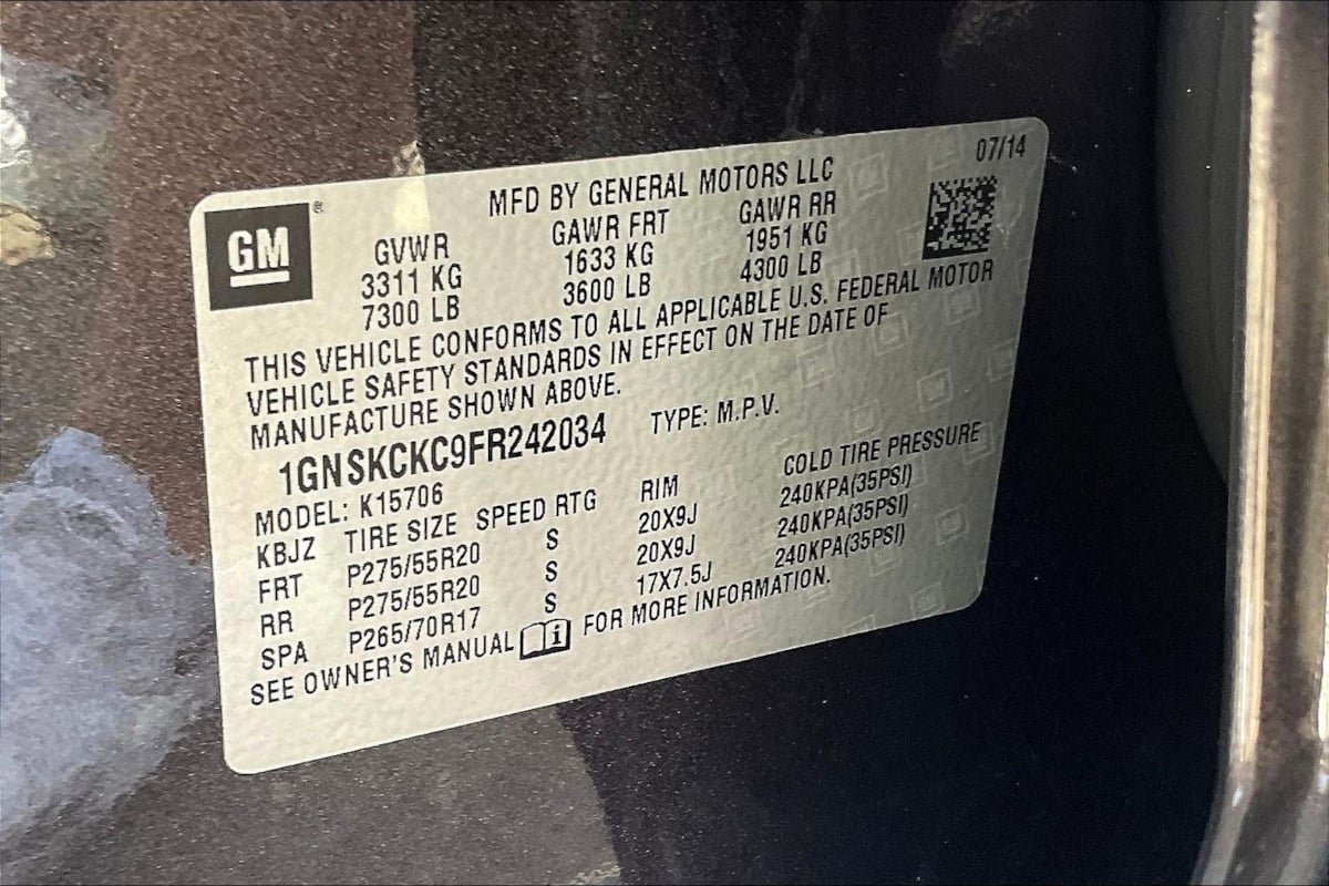 Used 2015 Chevrolet Tahoe LTZ AWD/4WD image 16