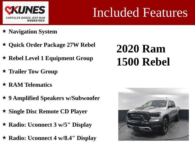Used 2020 RAM 1500 Rebel w/ Rebel Level 1 Equipment Group image 3