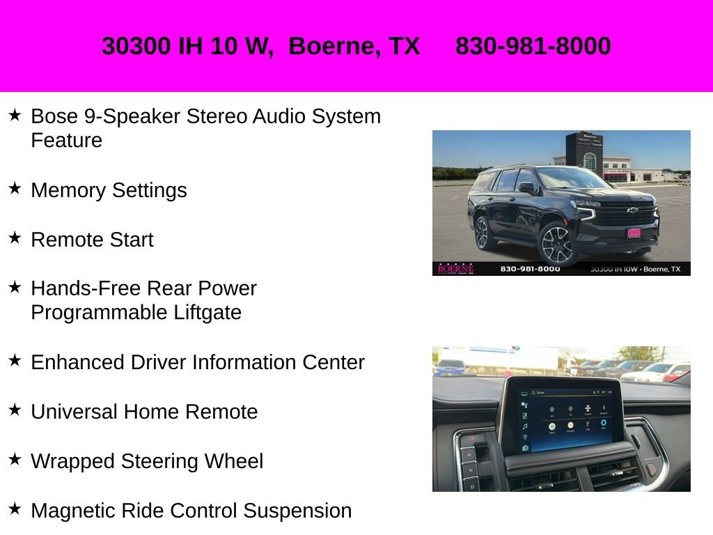Used 2024 Chevrolet Tahoe RST w/ Sport Performance Package AWD/4WD image 37