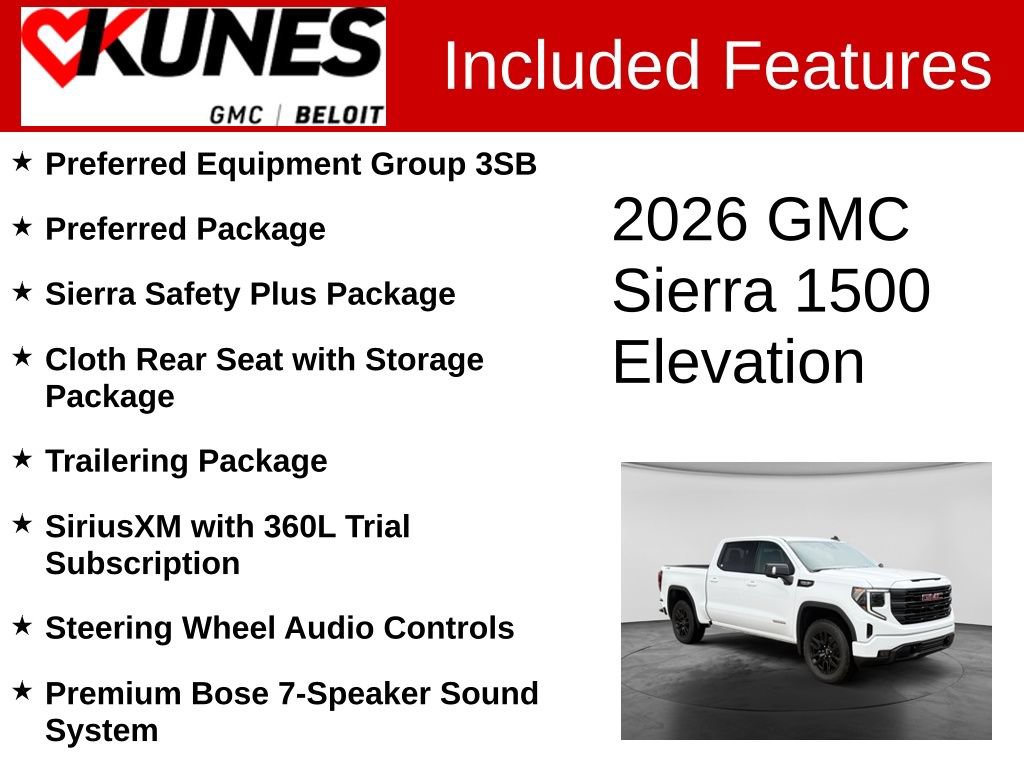 New 2026 GMC Sierra 1500 Elevation w/ Preferred Package AWD/4WD image 2