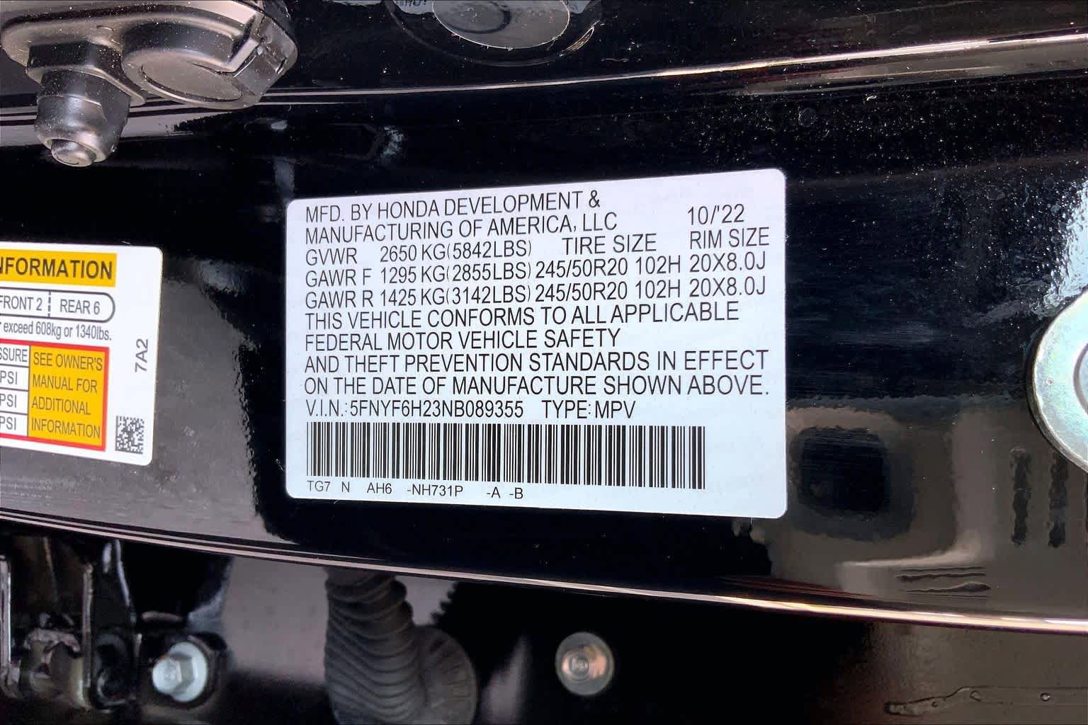 Used 2022 Honda Pilot Special Edition image 34