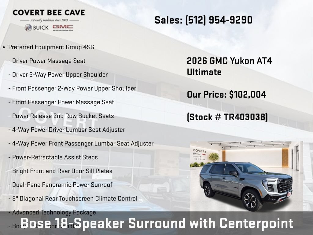New 2026 GMC Yukon AT4 Ultimate AWD/4WD image 9