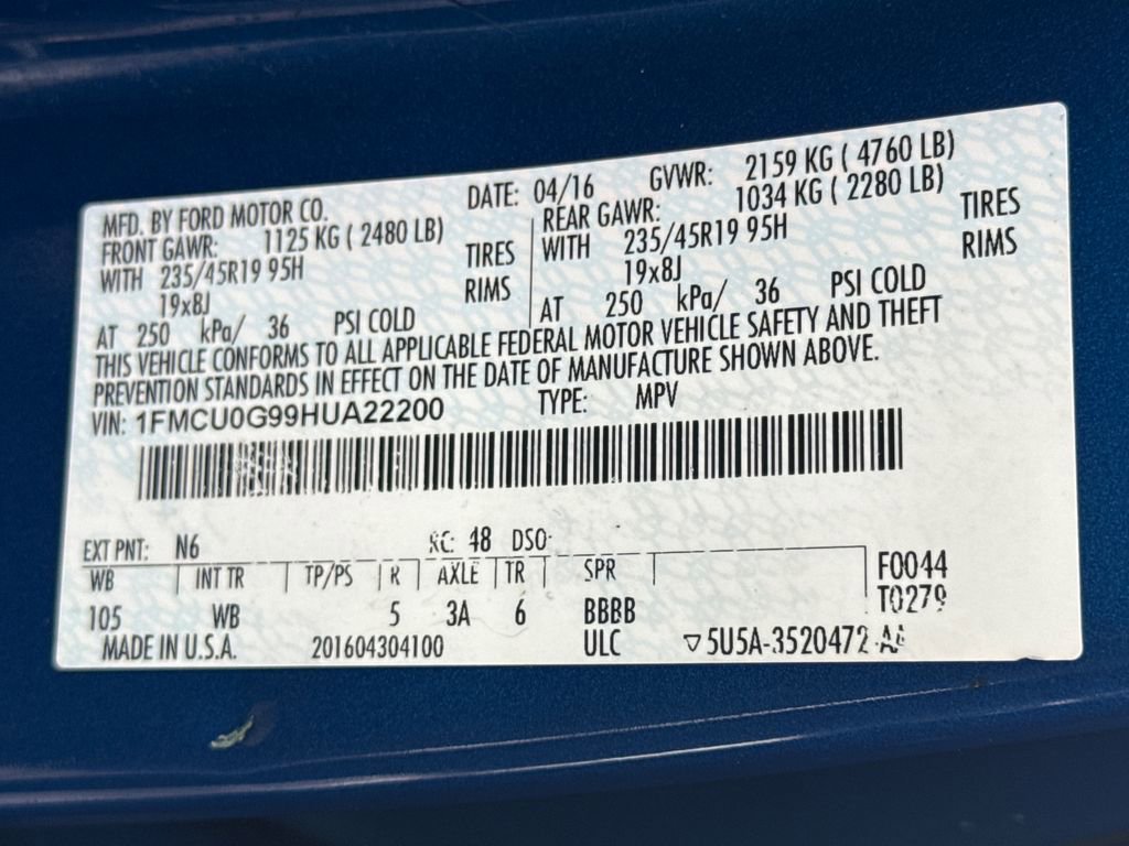 Used 2017 Ford Escape SE w/ Equipment Group 201A image 31