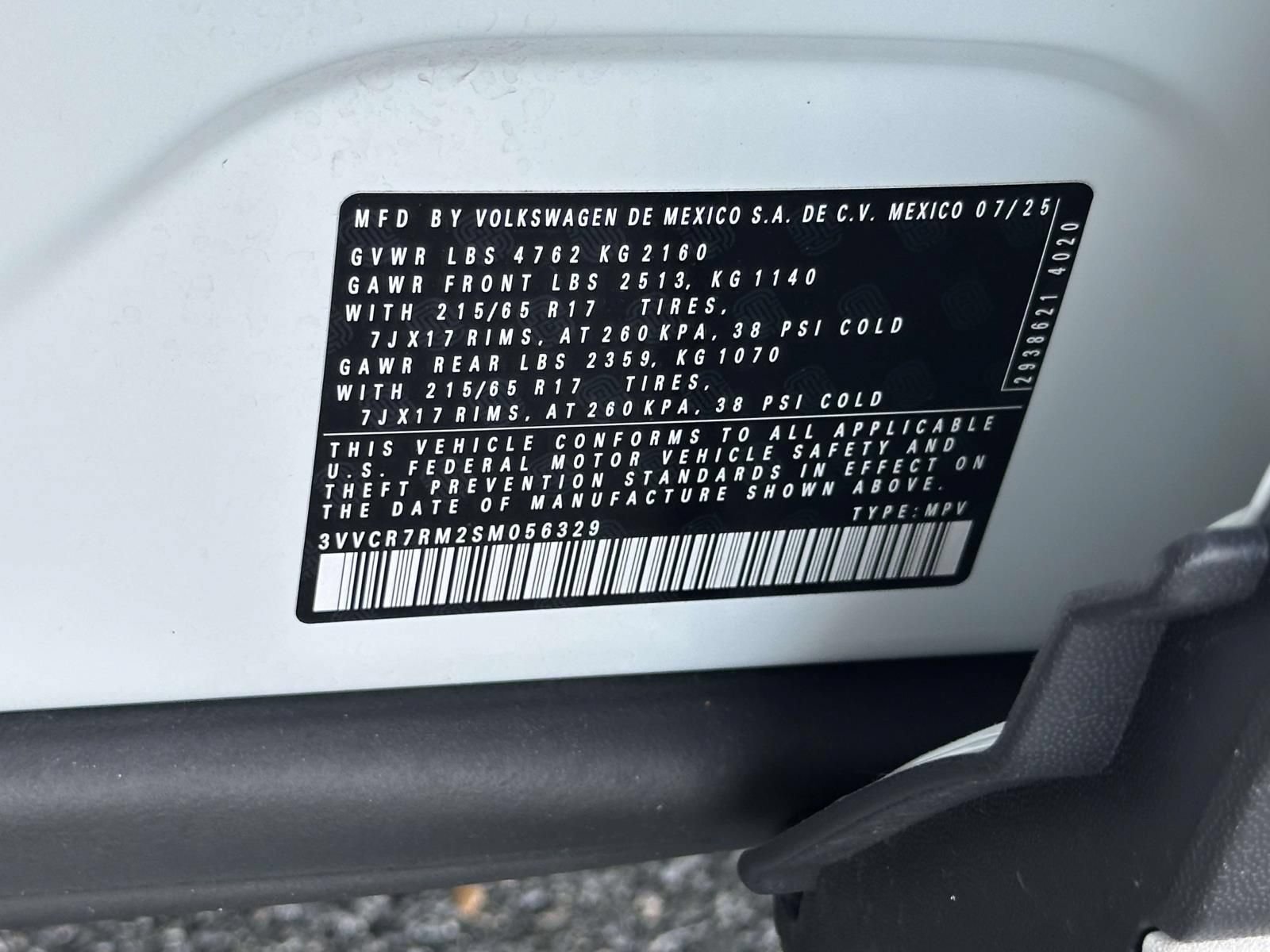 Certified 2025 Volkswagen Tiguan S FWD image 25