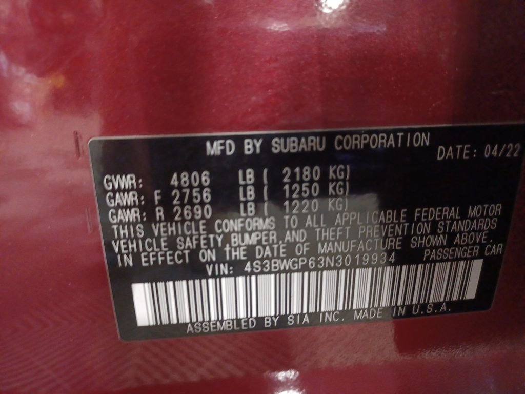 Used 2022 Subaru Legacy Touring XT w/ Popular Package #3 image 27