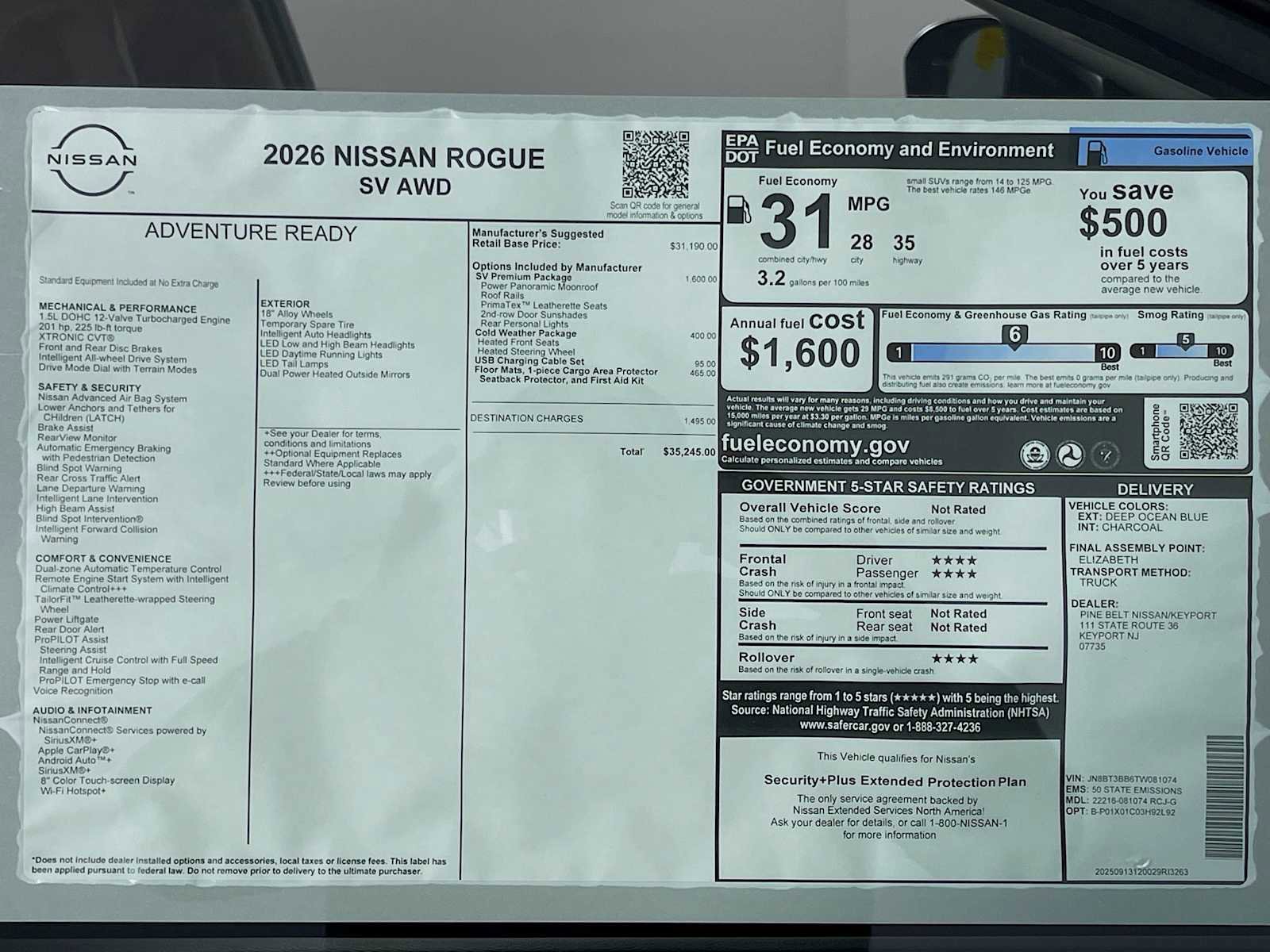 New 2026 Nissan Rogue SV image 6