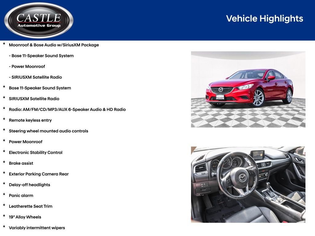 Used 2016 MAZDA MAZDA6 Touring image 4