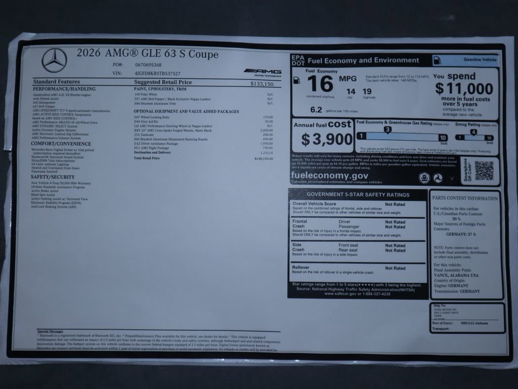 New 2026 Mercedes-Benz GLE 63 AMG S image 9