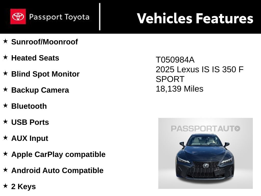 Used 2025 Lexus IS 350 F Sport AWD/4WD image 10