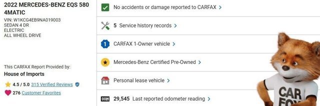 Certified 2022 Mercedes-Benz EQS 580 4MATIC Sedan image 3