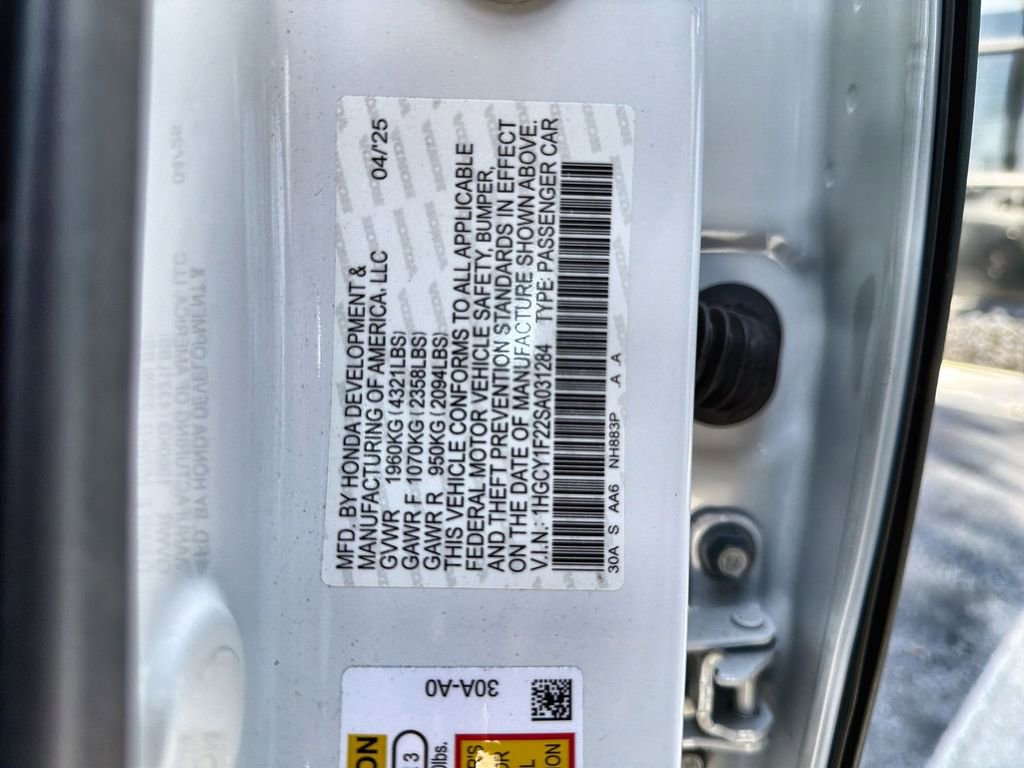 Certified 2025 Honda Accord LX image 31