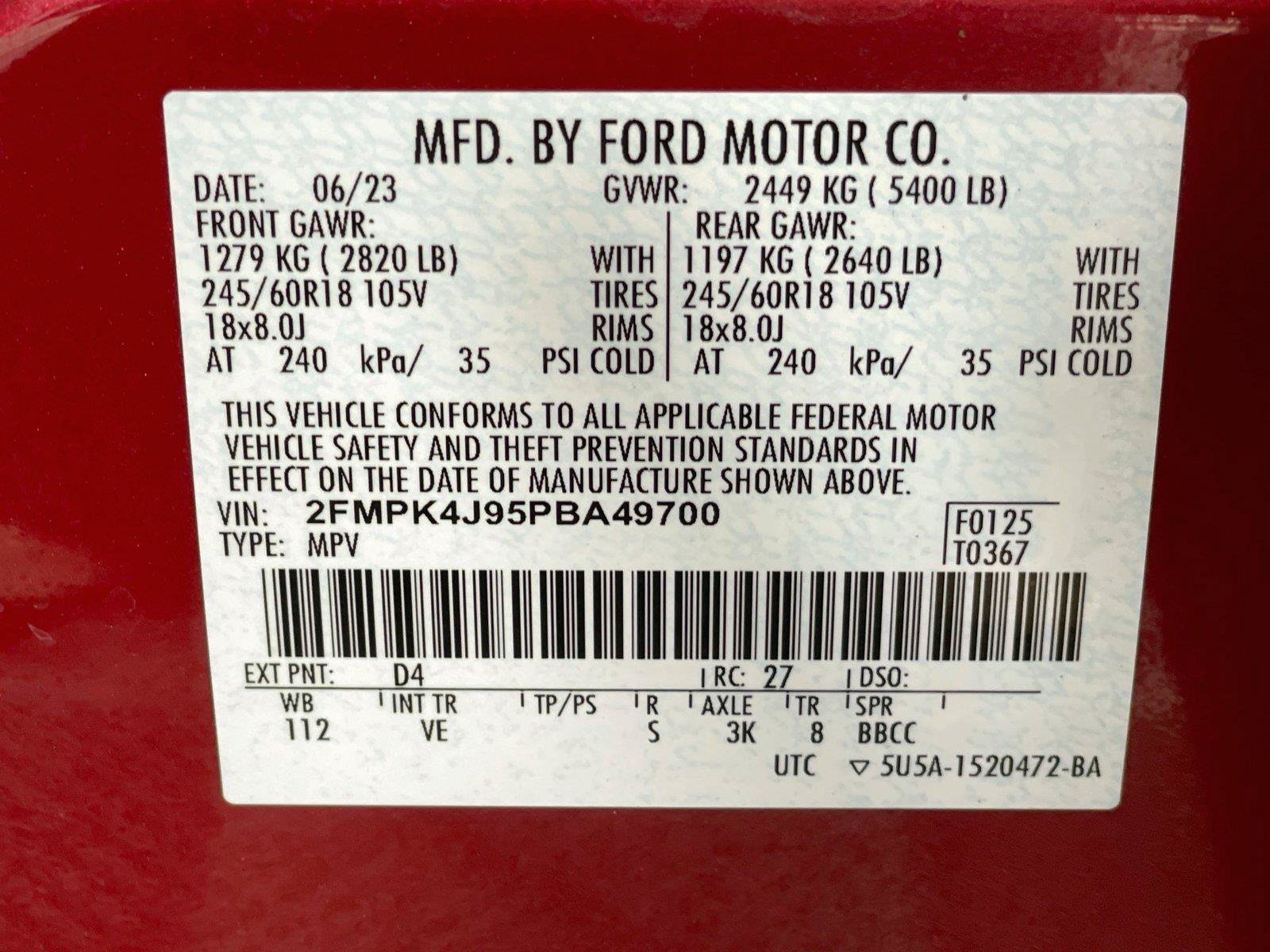 Used 2023 Ford Edge SEL w/ Convenience Package AWD/4WD image 33