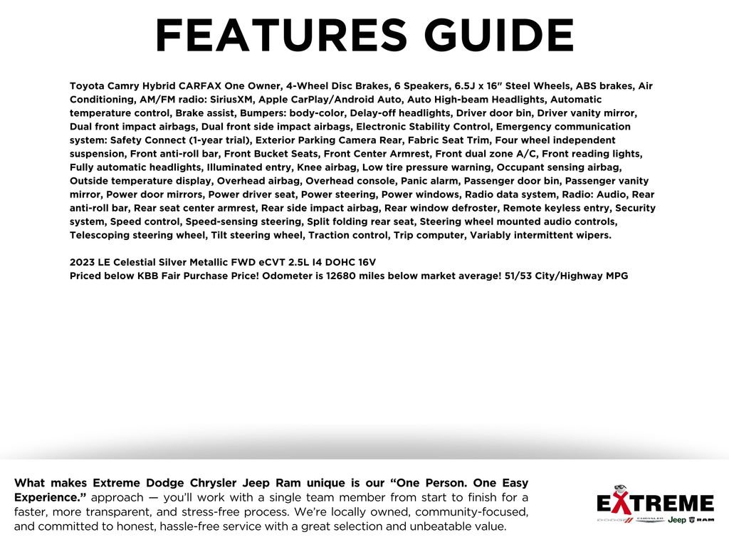 Used 2023 Toyota Camry LE image 2