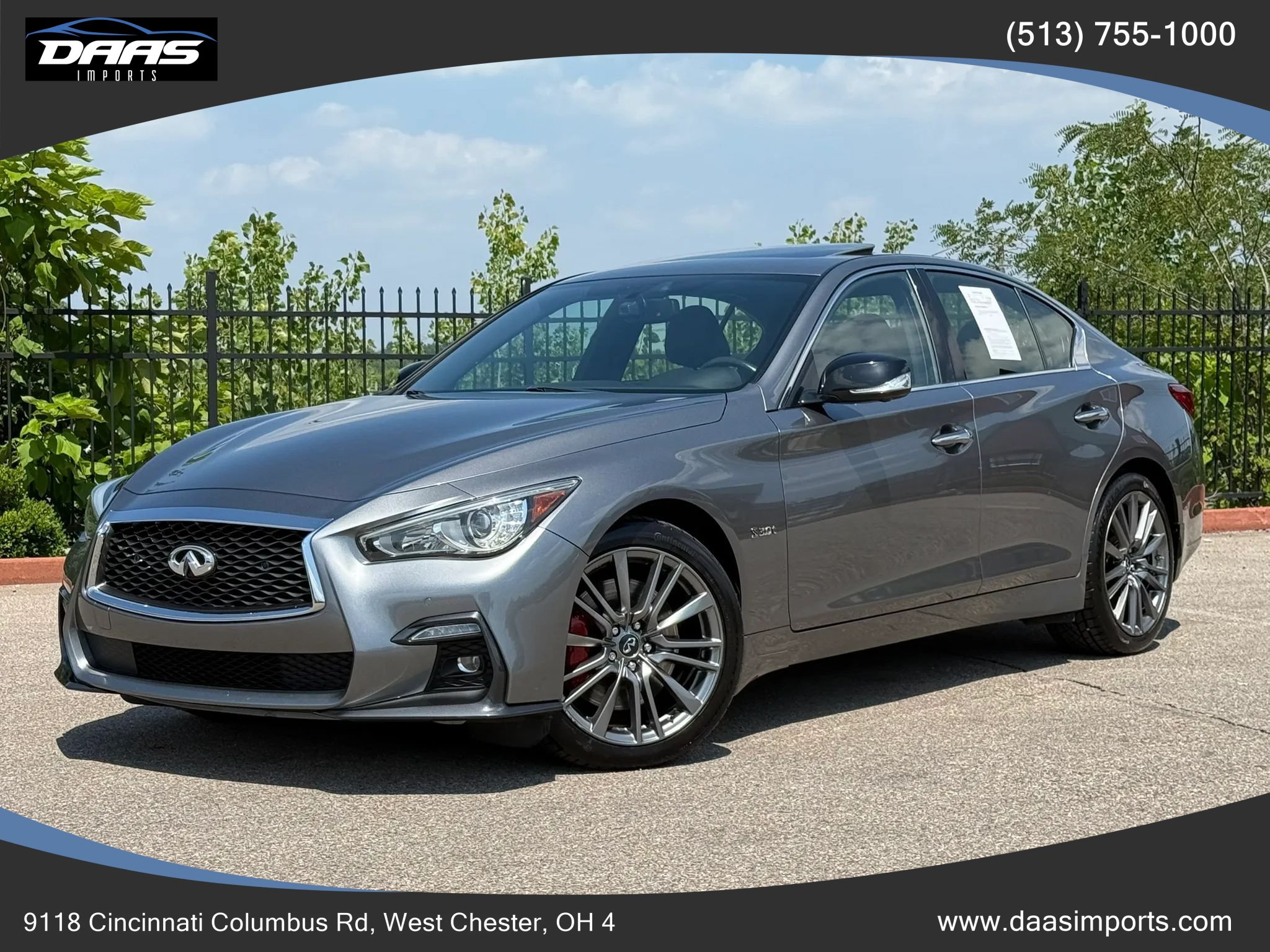 Used 2019 INFINITI Q50 Red Sport 400 w/ Proactive Package AWD/4WD image 1