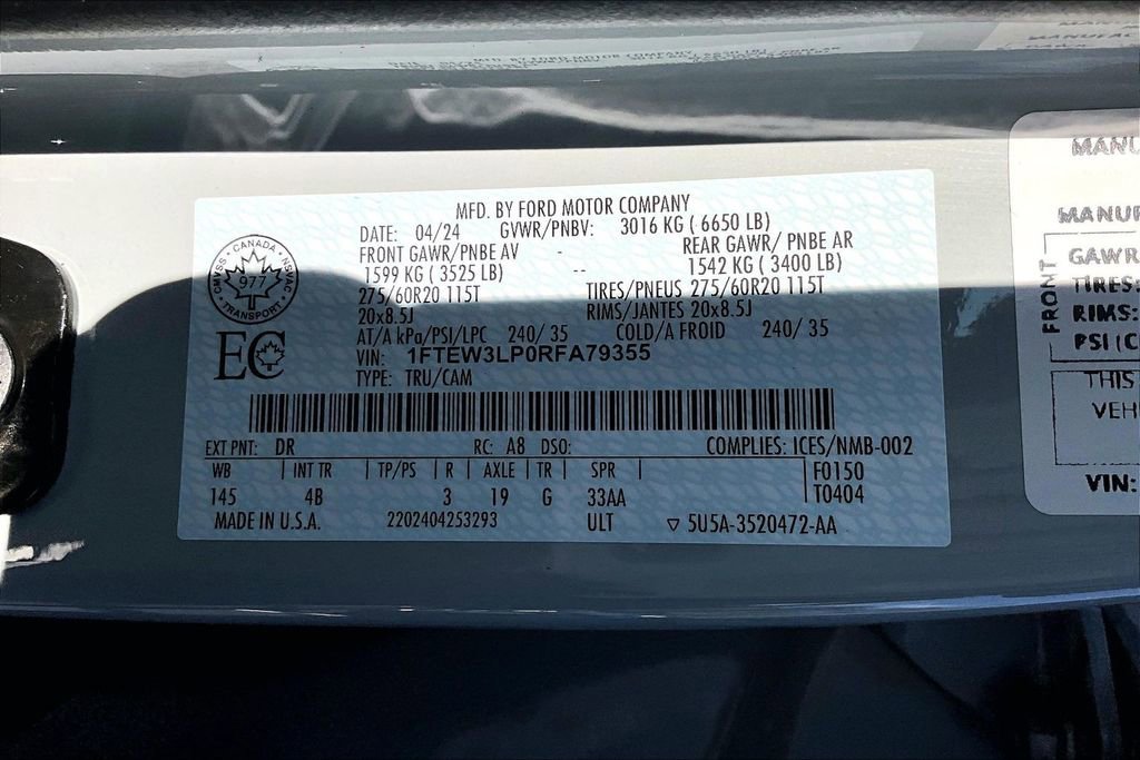 Used 2024 Ford F150 XLT w/ Equipment Group 303A High image 18