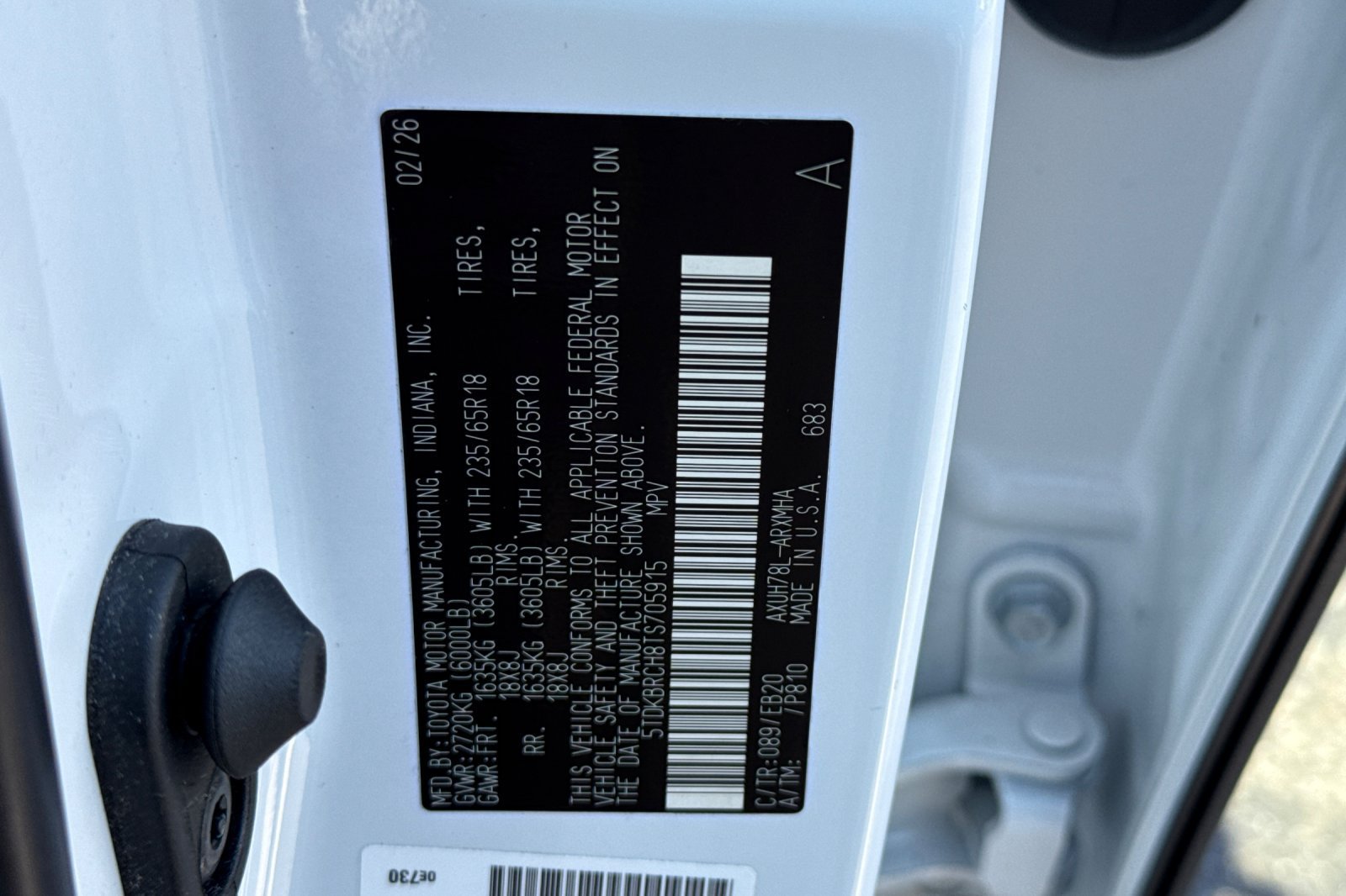 Used 2026 Toyota Highlander XLE AWD/4WD image 32