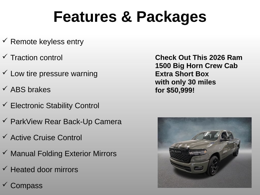 Used 2026 RAM 1500 Big Horn AWD/4WD image 4