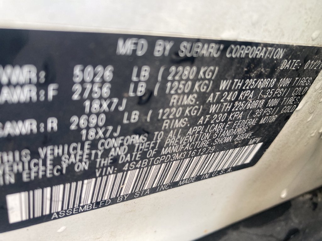Used 2021 Subaru Outback Touring XT AWD/4WD image 37