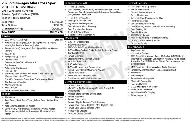 Certified 2025 Volkswagen Atlas Cross Sport SEL R-Line AWD/4WD image 30