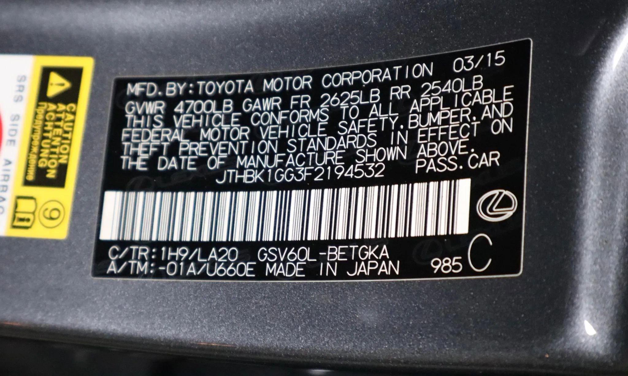Used 2015 Lexus ES 350 ES 350 Sedan 4D image 33