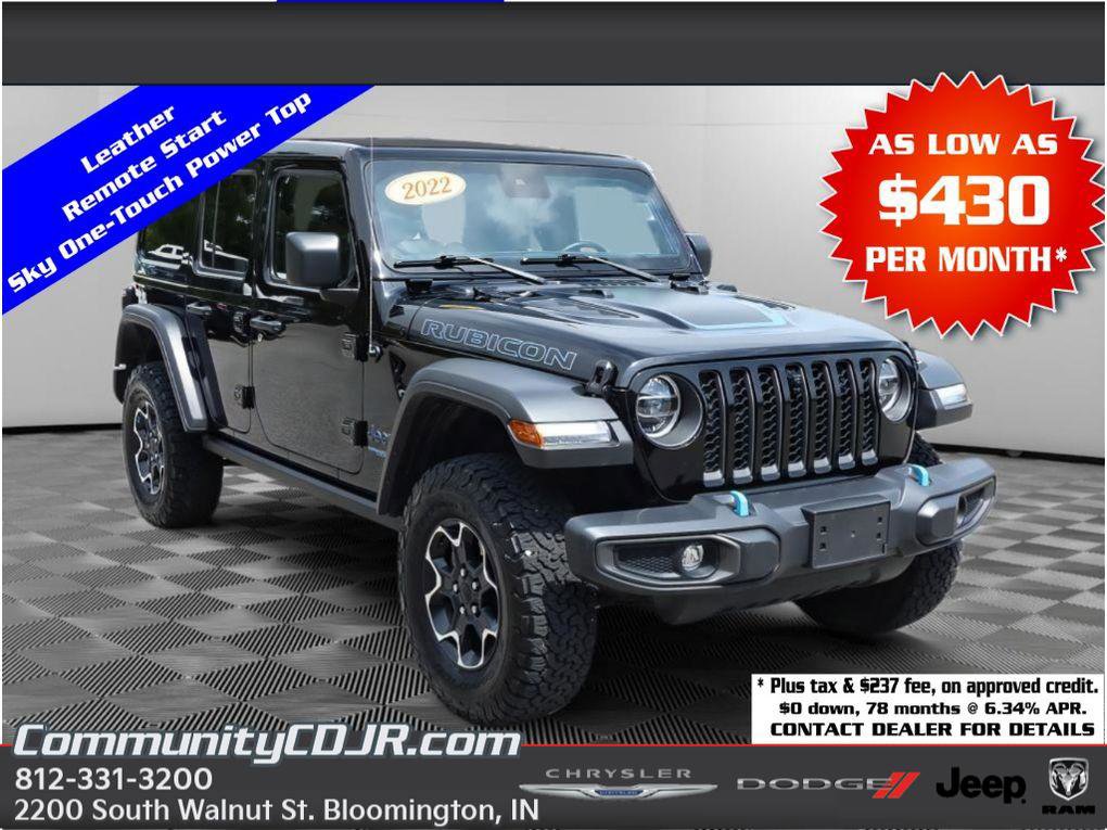 Used 2022 Jeep Wrangler Unlimited Rubicon 4xe w/ Cold Weather Group AWD/4WD video 1