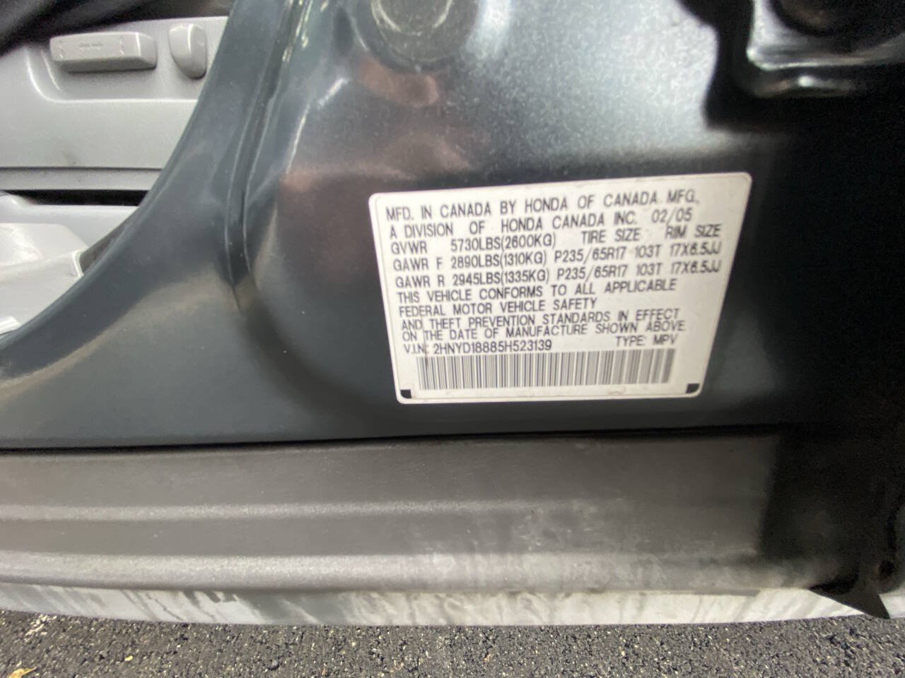 Used 2005 Acura MDX Touring AWD/4WD image 16