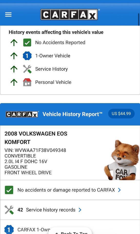 Used 2008 Volkswagen Eos image 51