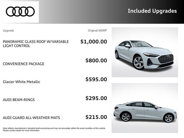 Certified 2025 Audi A5 2.0T Premium w/ Convenience Package AWD/4WD image 3
