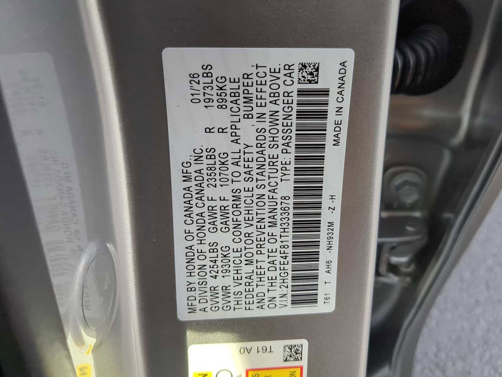 New 2026 Honda Civic Sport image 29