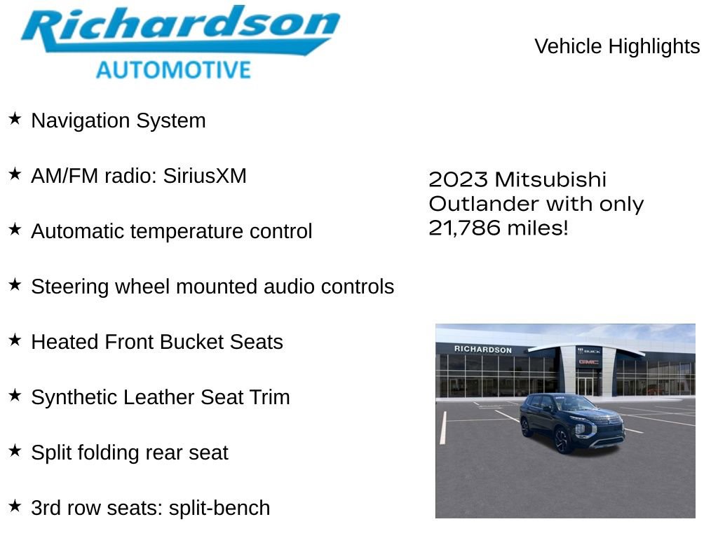 Used 2023 Mitsubishi Outlander SE Black Edition image 10