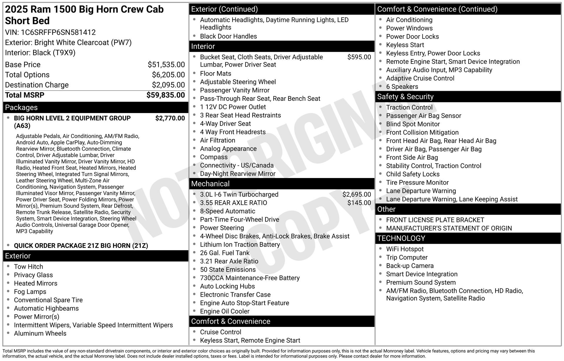 Used 2025 RAM 1500 Big Horn AWD/4WD image 44