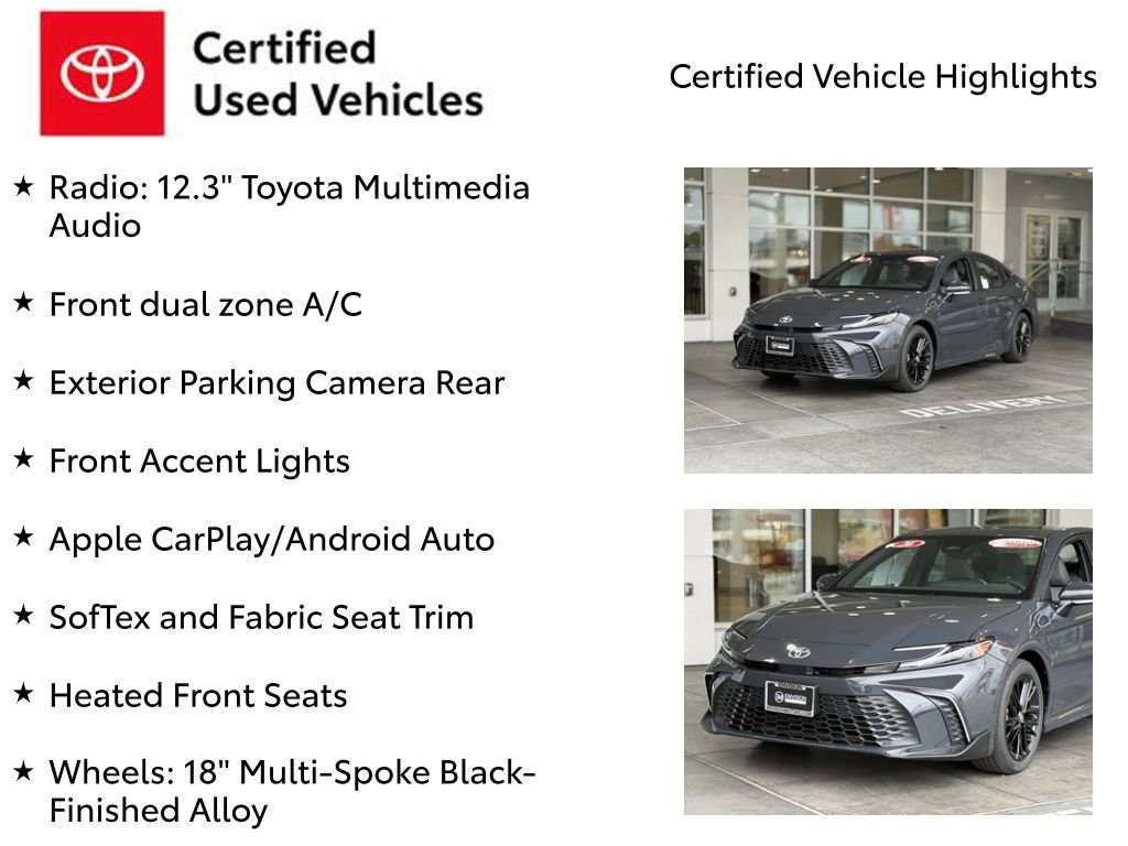 Certified 2026 Toyota Camry SE FWD image 7