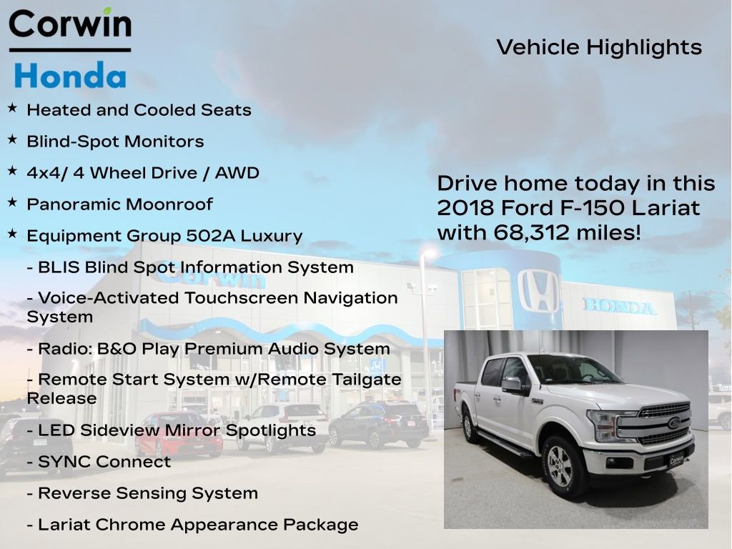 Used 2018 Ford F150 Lariat w/ Equipment Group 502A Luxury AWD/4WD image 7
