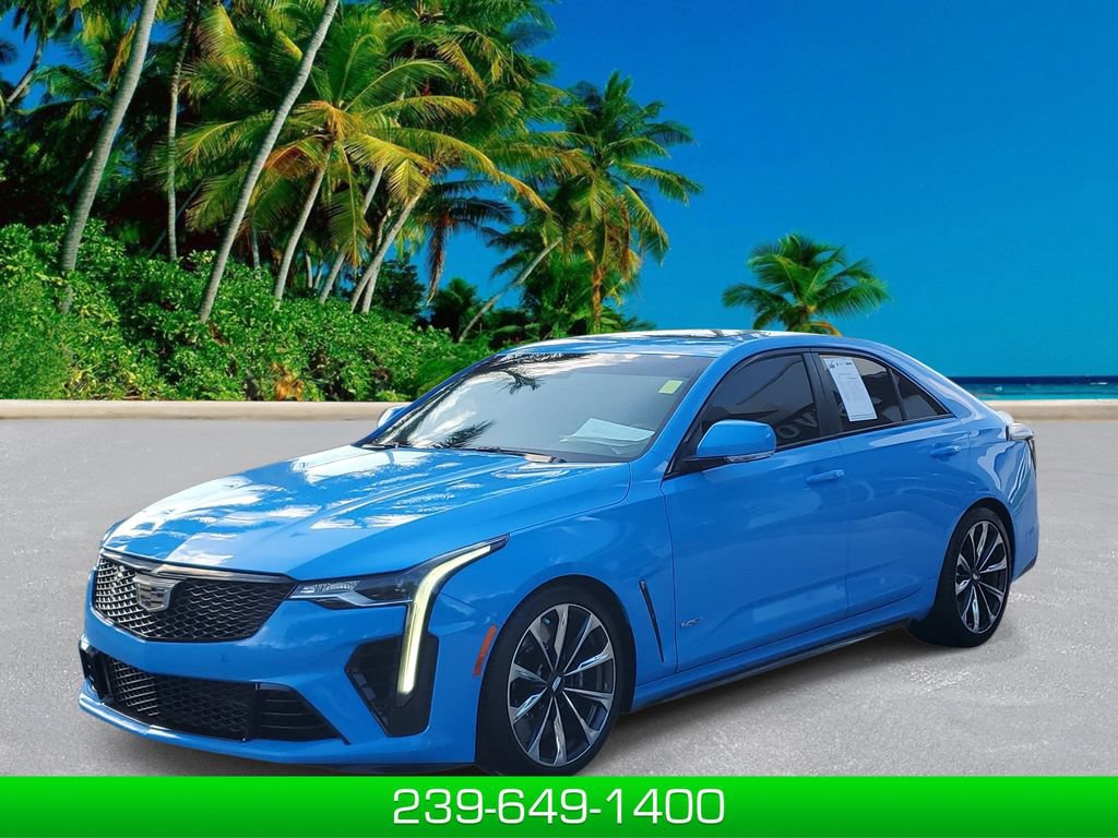 Certified 2023 Cadillac CT4 V Blackwing w/ Driver Assist Package RWD image 1