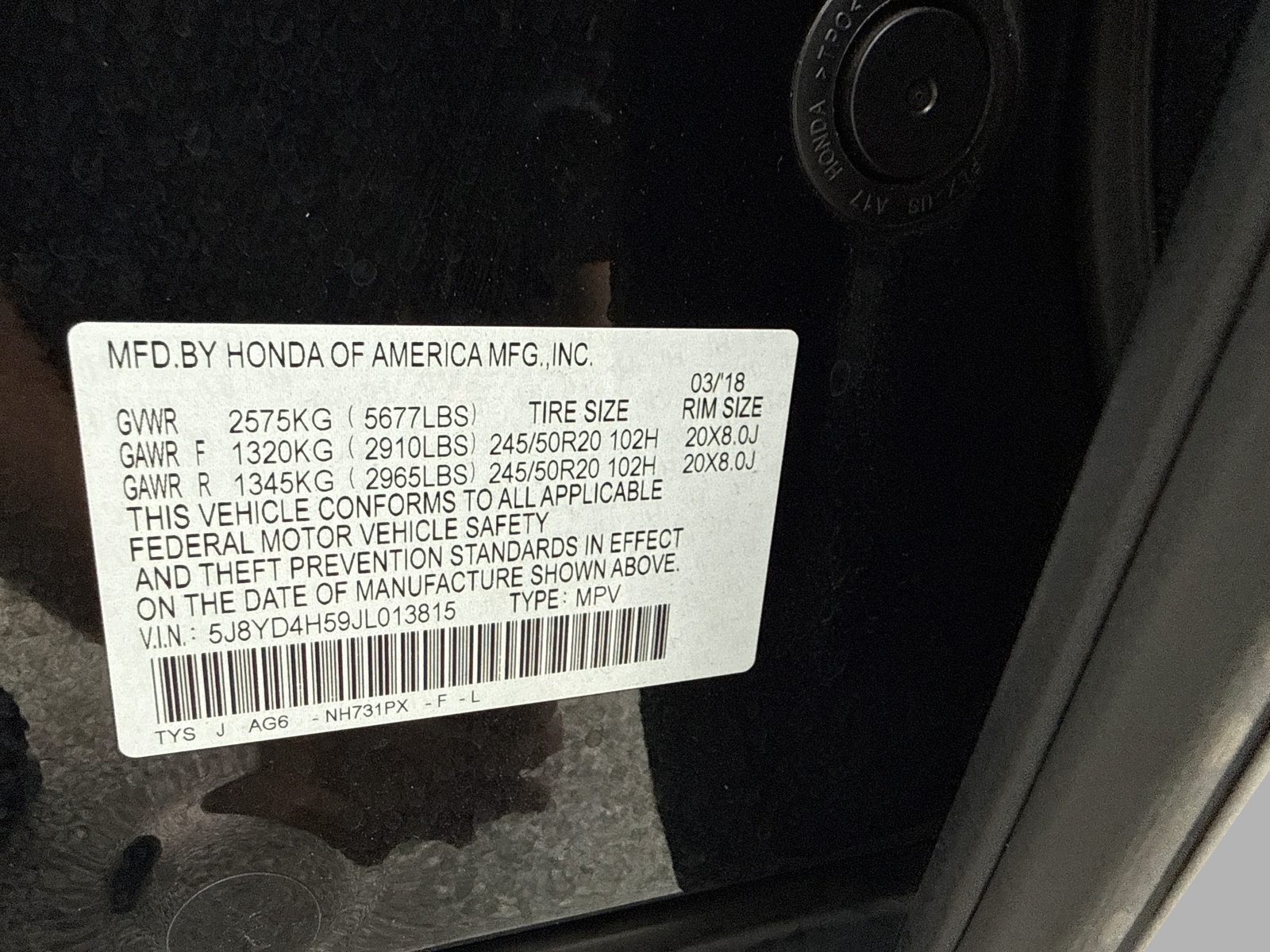 Used 2018 Acura MDX w/ Technology Package AWD/4WD image 53