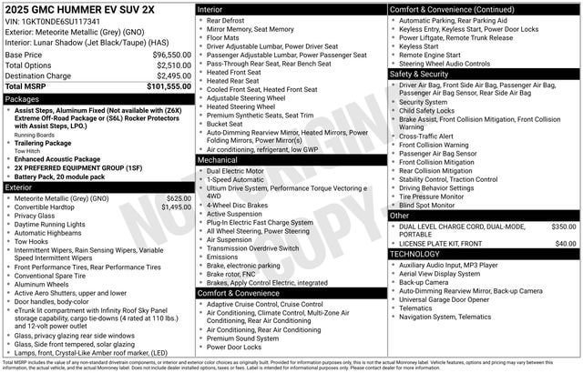 New 2025 GMC Hummer EV 2X AWD/4WD image 5