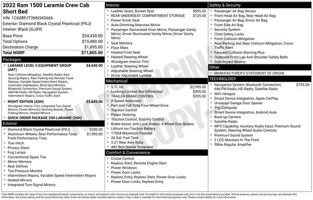 Used 2022 RAM 1500 Laramie AWD/4WD image 7