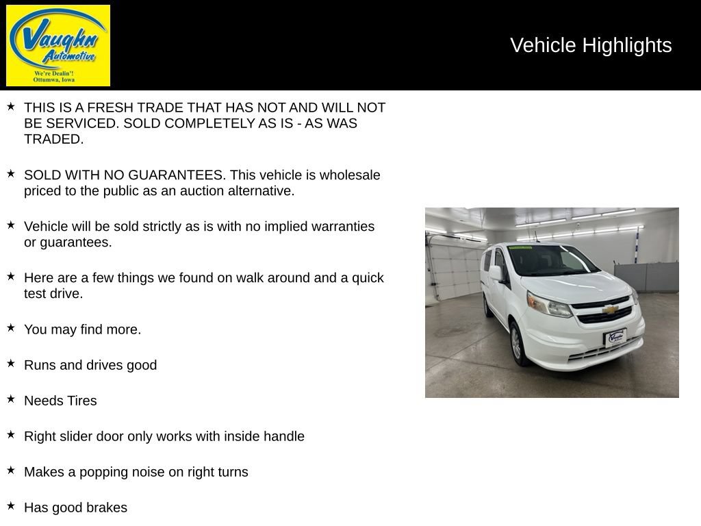 Used 2017 Chevrolet City Express LT w/ Technology Package FWD image 2