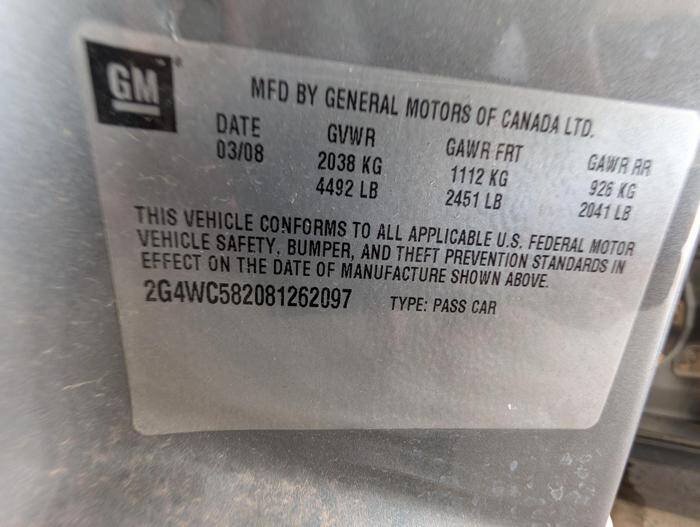 Used 2008 Buick LaCrosse CX FWD image 40