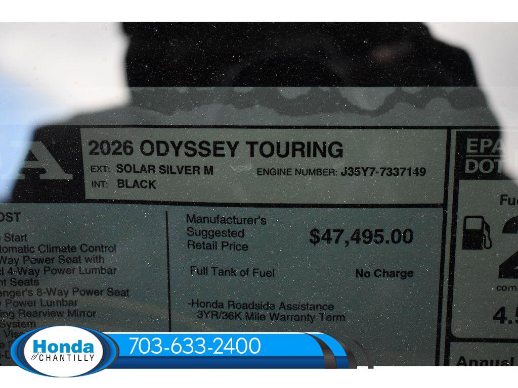 New 2026 Honda Odyssey Touring image 42