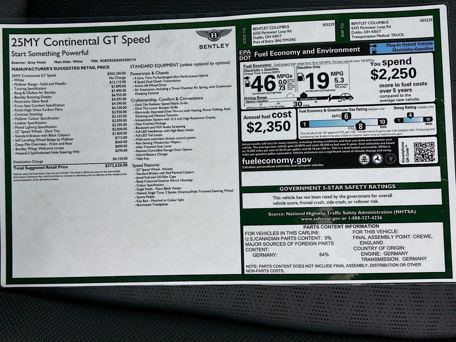 New 2025 Bentley Continental GT Speed AWD/4WD image 49