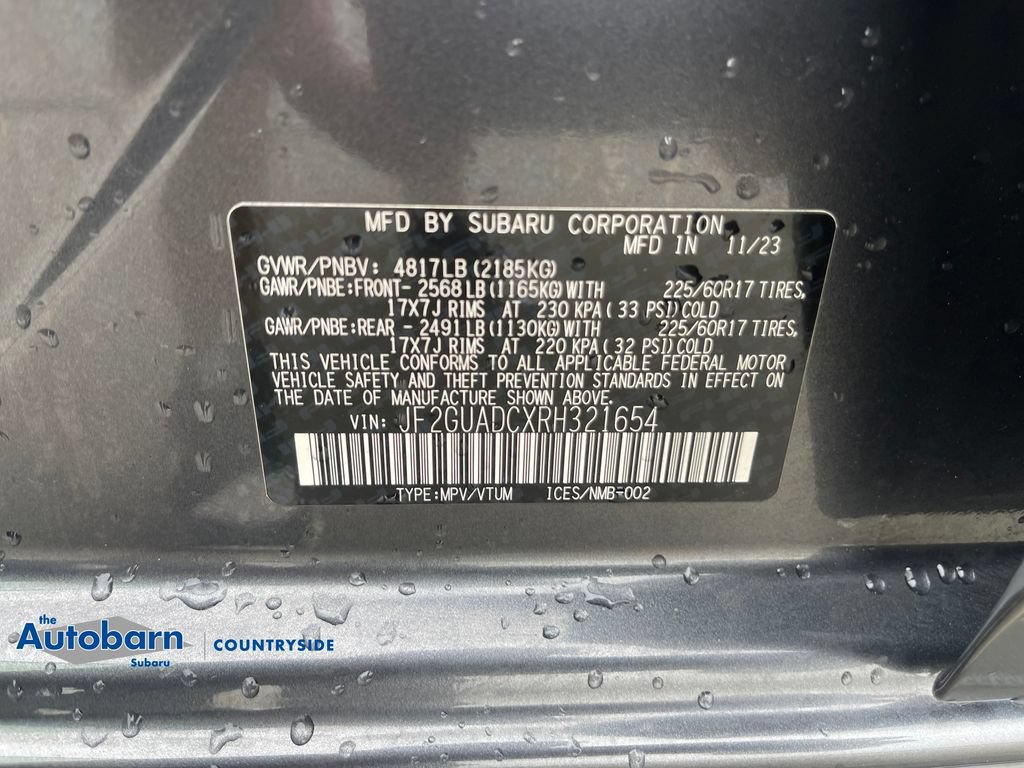 Certified 2024 Subaru Crosstrek 2.0i Premium AWD/4WD image 29