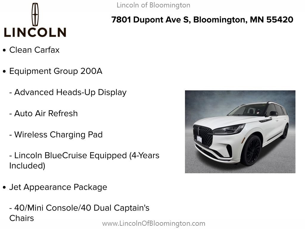 Used 2025 Lincoln Aviator Reserve w/ Jet Appearance Package AWD/4WD image 5