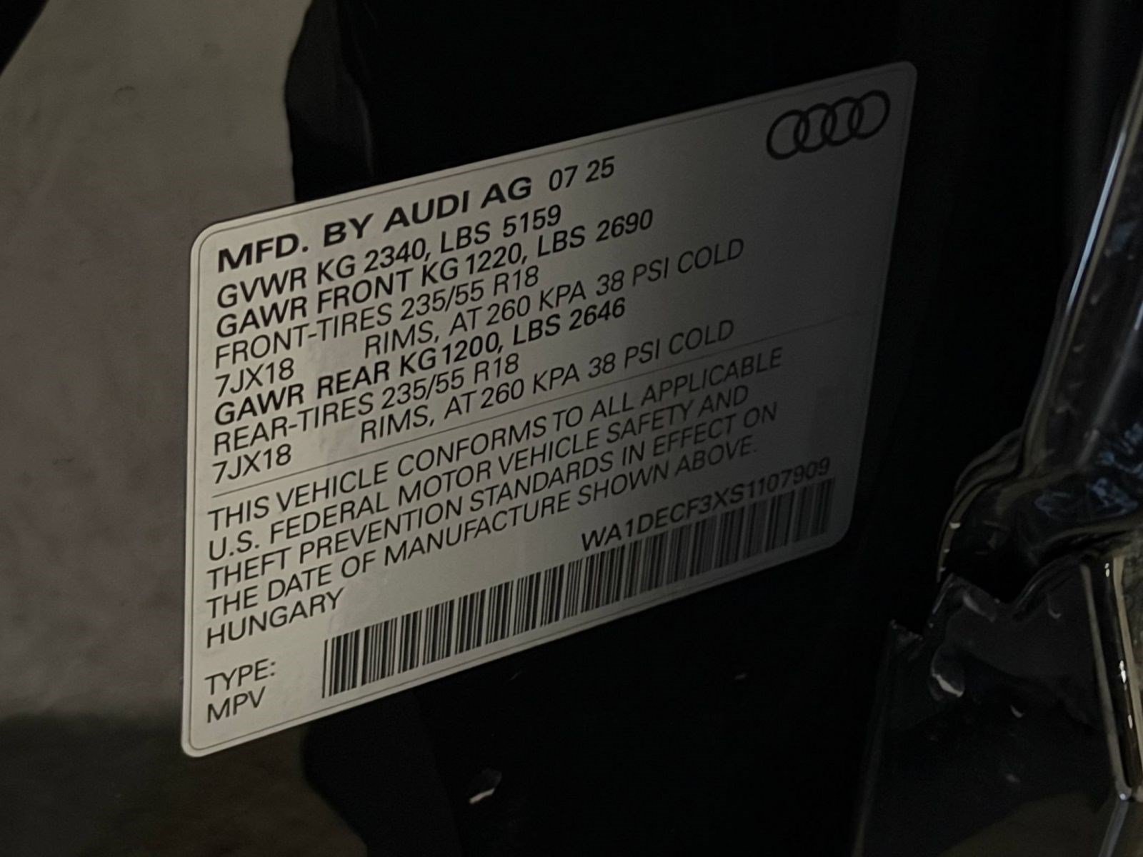 Certified 2025 Audi Q3 2.0T Premium w/ Convenience Package AWD/4WD image 22