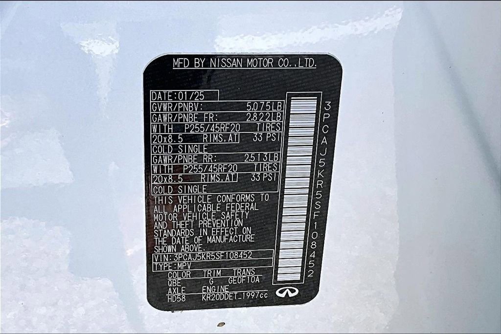 Certified 2025 INFINITI QX55 Essential image 45