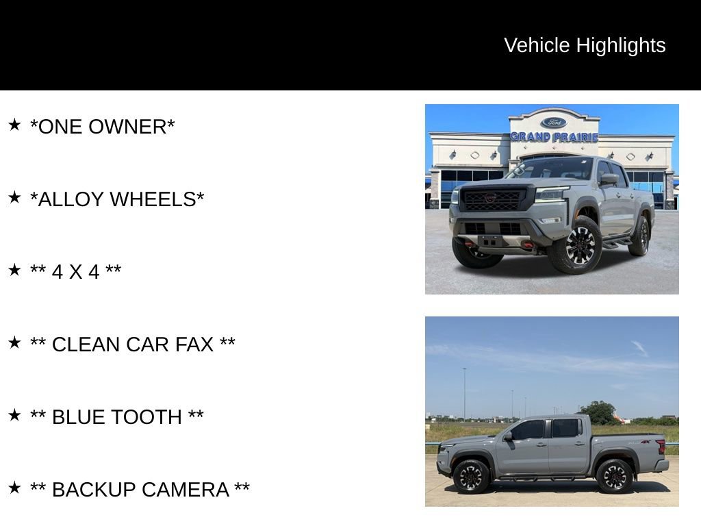Used 2023 Nissan Frontier PRO-4X w/ Pro Convenience Package AWD/4WD image 4